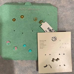 Variety of stud earrings